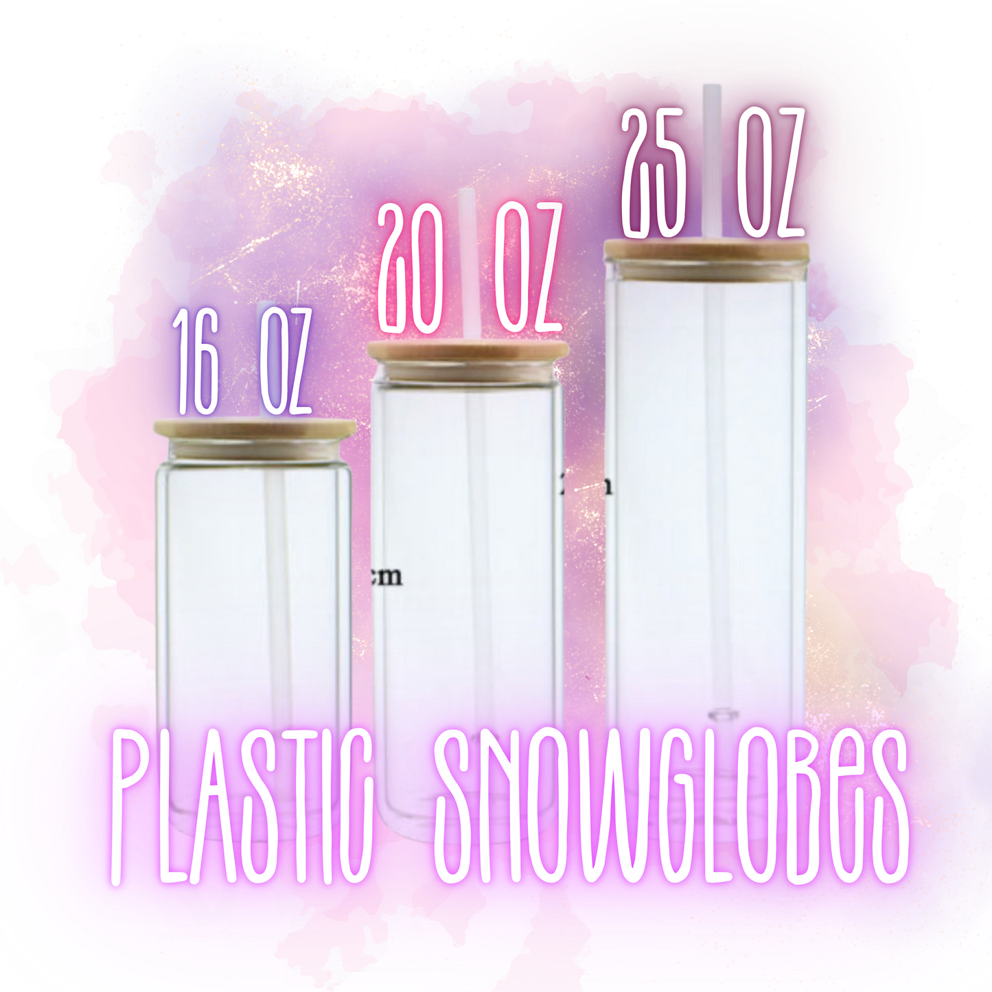 PLASTIC snow globe
