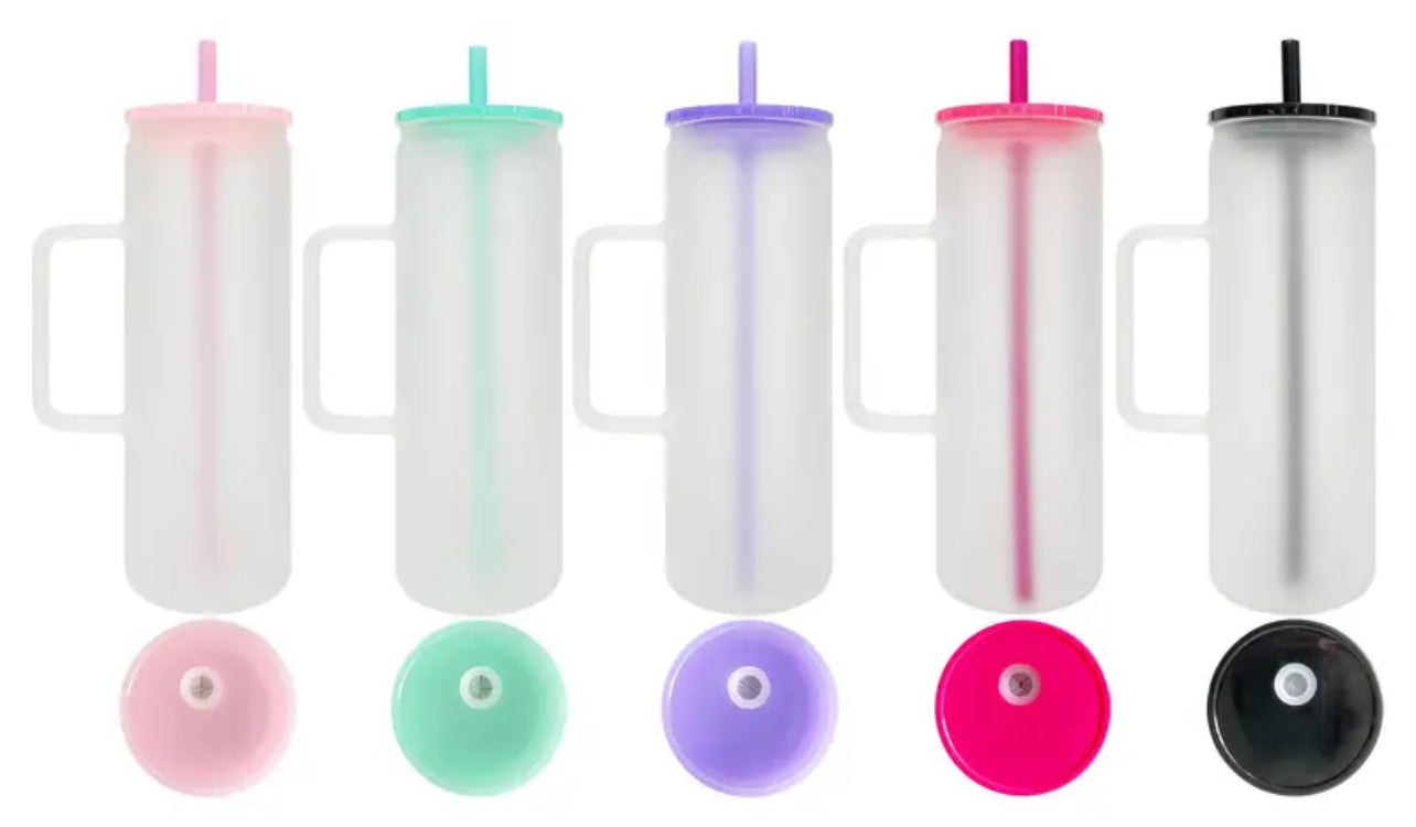 20oz glass cup with handle