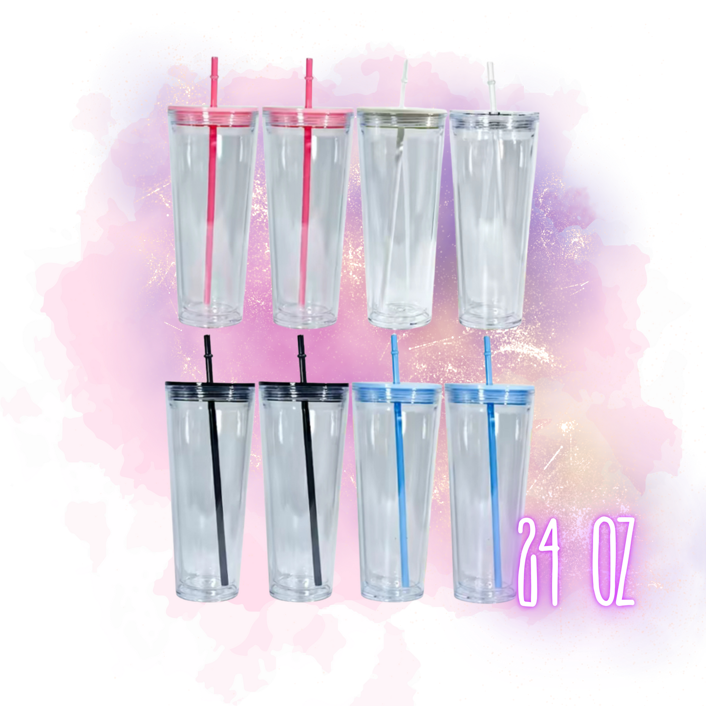 Acrylic Tumblers 24/16/12oz