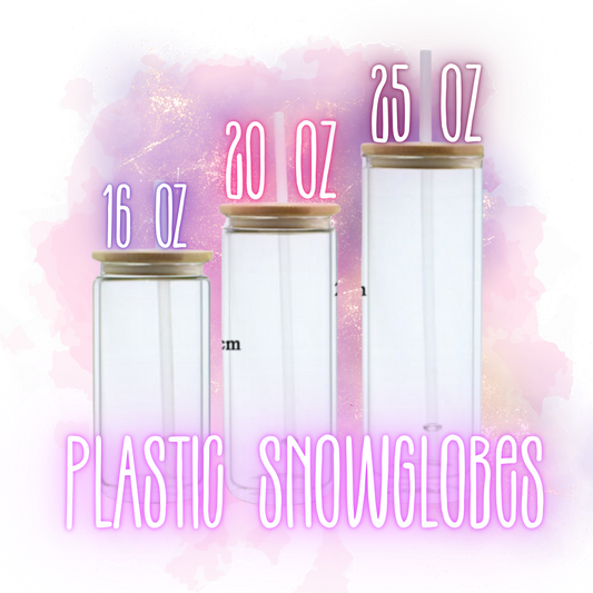 PLASTIC snow globe