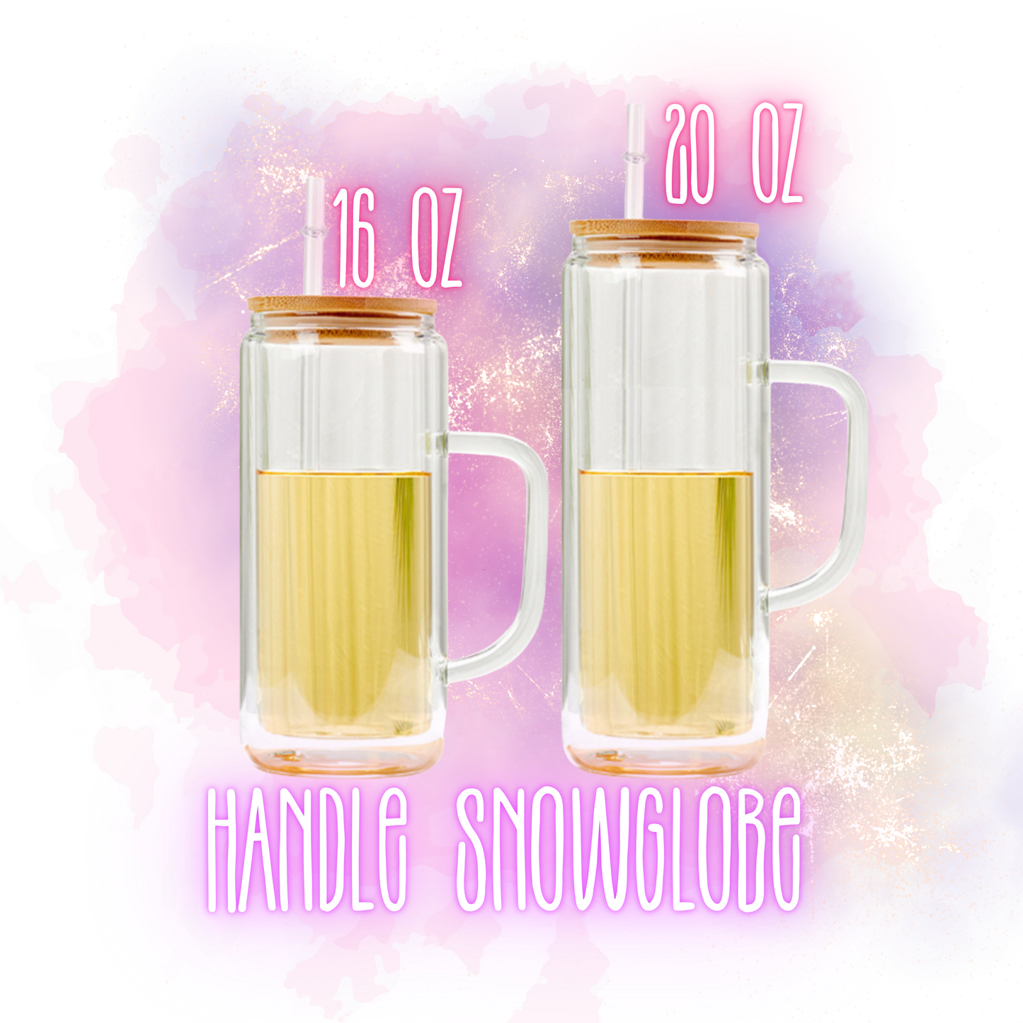 PLASTIC HANDLE Snowglobe 16oz & 20oz (Copy)